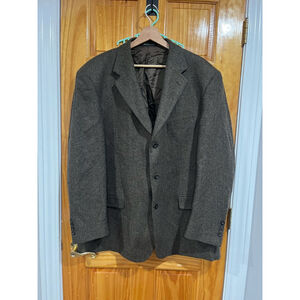 Vintage Vito Rufolo Brown Quiet Luxury Wool Blend Three Button Suit Jacket